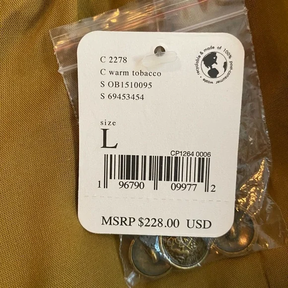 Free People Faye Velvet Jacket  Tobacco - Picture 5 of 8